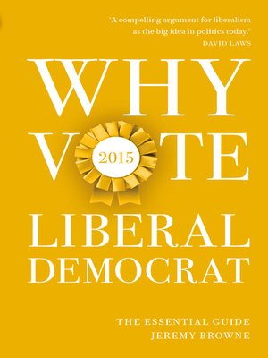 cover image of Why Vote Liberal Democrat 2015